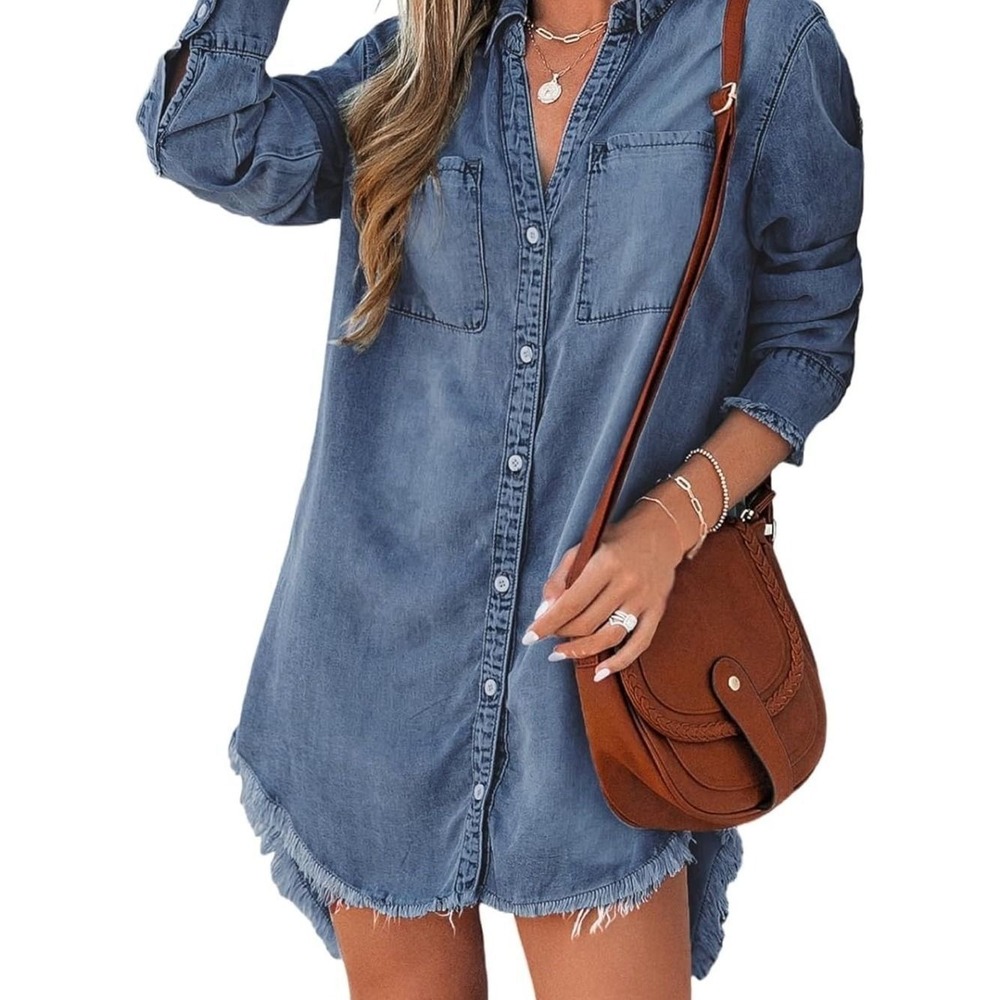 Cupshe Button-Front Shirt Dress